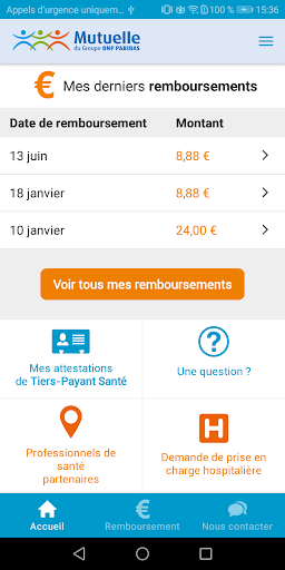 Mutuelle BNP Paribas Screen 2