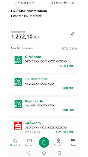 Android application PSD Banking screenshort