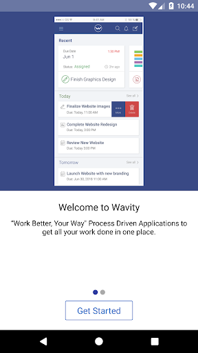 Android application Wavity screenshort