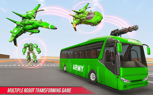 Army Bus Robot Car Game – Transforming robot games screenshots 1