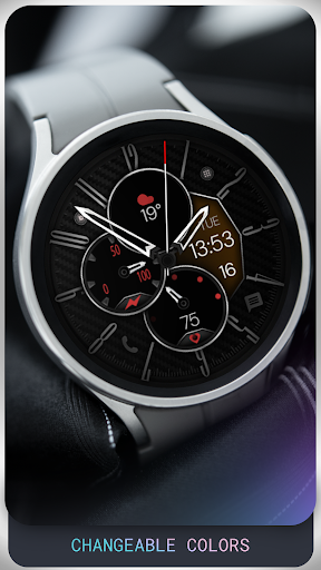 Carbon v7 analog watch face Screen 3