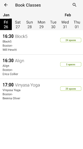 SoWa Health + Wellness. Screen 2