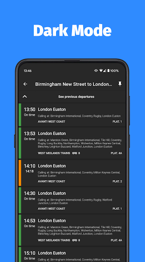 Train Track - UK Train Times Screen 2