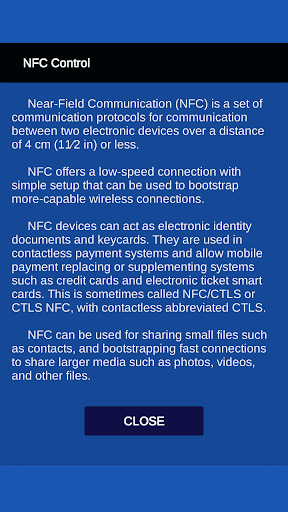 NFC Control and Reader Screen 3