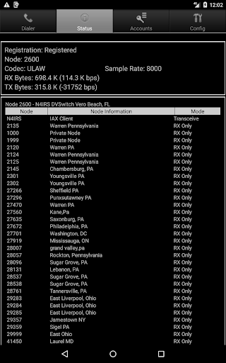 DVSwitch Mobile Screen 3