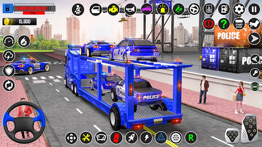 Android application US Police-Car Transport Trucks screenshort
