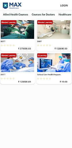 Android application Max LMS screenshort