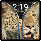 Zipper Lock Screen Leopard icon