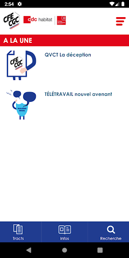 Android application My CFE-CGC CDC-Habitat screenshort