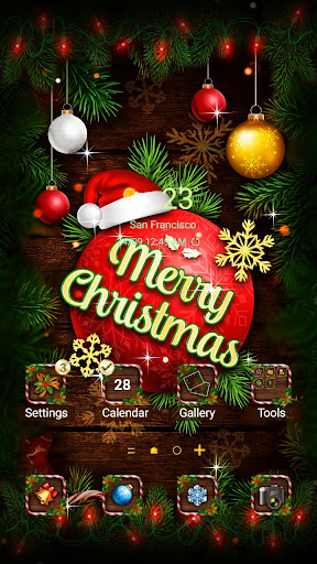 Android application Red Merry Christmas- Wallpaper screenshort