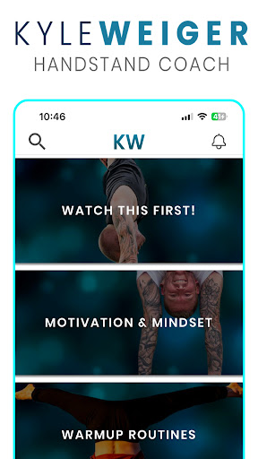 Screenshot of Handstand Coach Kyle Weiger