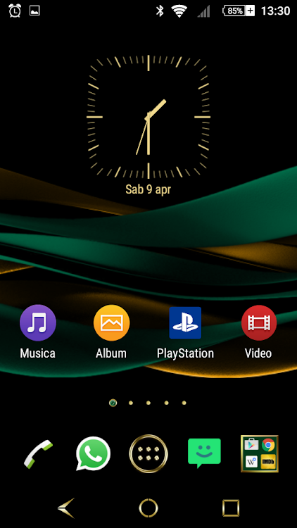 Emerald Gold Theme for Xperia - 1.7.0 - (Android)
