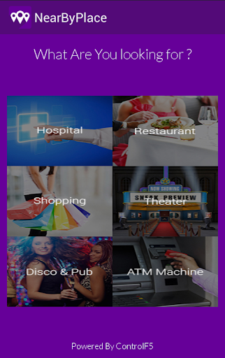 Find Near Places City Search Screen 2