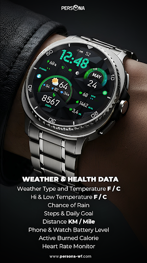 PER15 Sport Digital Watch Face screenshot 10