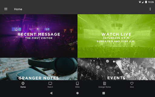 Screenshot of Granger Community Church
