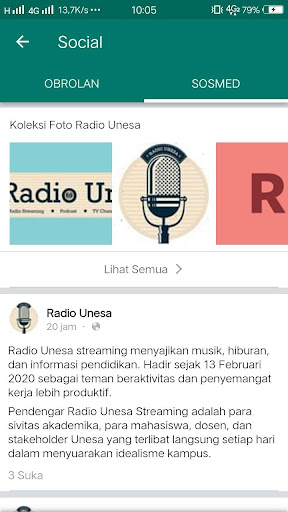 Radio Unesa Screen 3