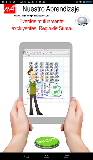 Android application Probabilidades, eventos mutuam screenshort