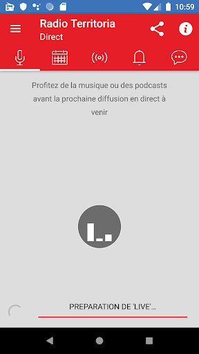 Android application Radio Territoria screenshort