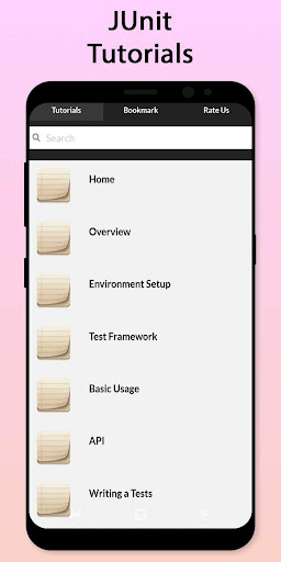 Android application Easy JUnit Tutorial screenshort