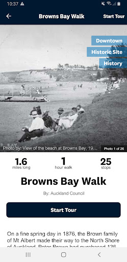 Android application Walk Auckland screenshort