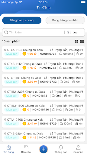 Android application Nhà ở ngay screenshort