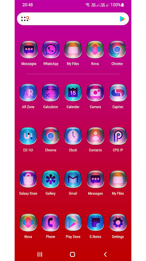 Colorful Glass ONE UI IconPack Screen 3