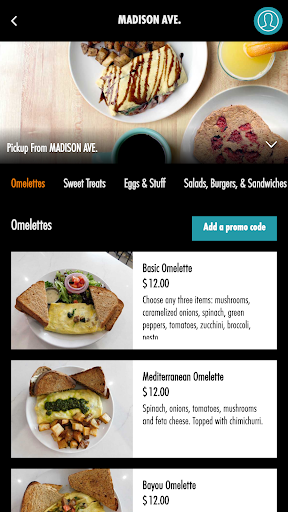 Cafe Madison Screen 2