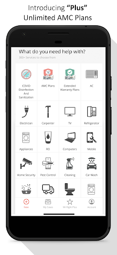 Android application Mr. Right - Home Services App screenshort