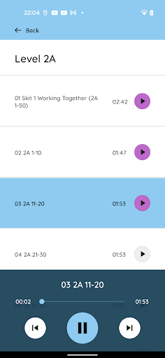 Kumon Audio Screen 3