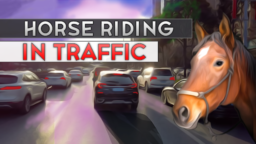 Android application Horse Riding in Traffic screenshort