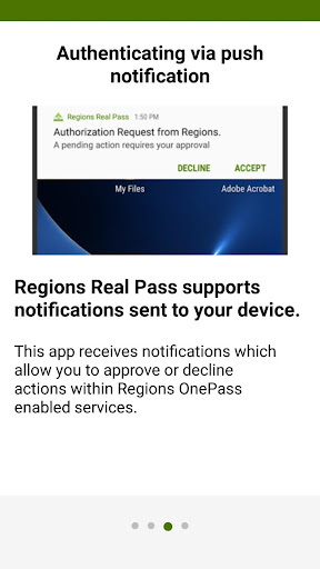 Screenshot of Regions Real Pass