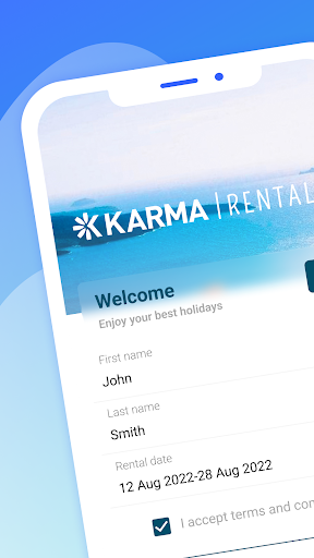 Android application Karma Rentals screenshort