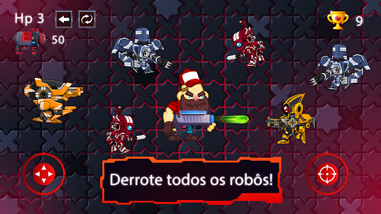 Survivor vs Robots Jogo Defesa