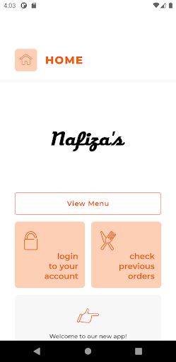 Android application Nafizas Indian Cuisine NE9 screenshort