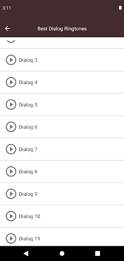 Dialogue Ringtones Screen 2