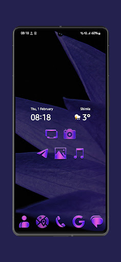 Android application Purple Hipster Icon Pack screenshort