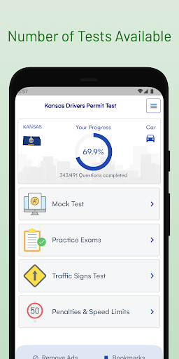 Kansas DMV Permit Test Guide Screen 3