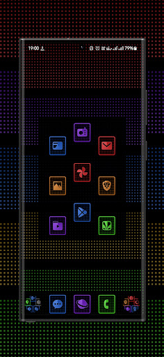 Screenshot of Vertical Glitz Icon Pack