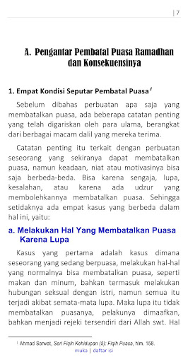 Pembatal Puasa Ramadhan Screen 3