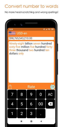 Android application Check‑kit: helps write check screenshort