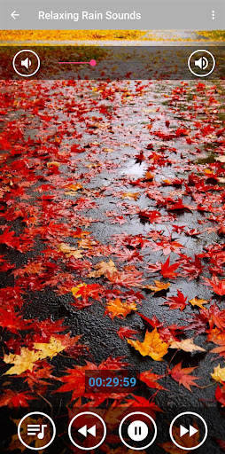 Android application Sound of Rain for Meditation screenshort