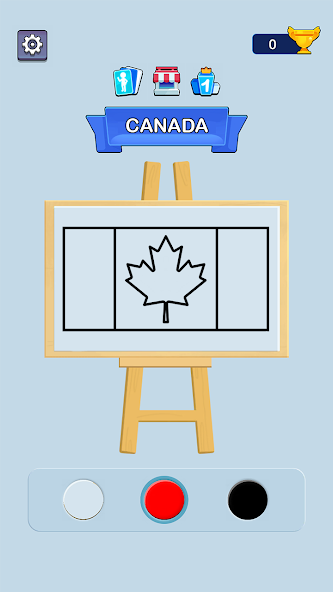 Draw The Flag: Geo Coloring 1.4 APK + Mod (Unlimited money) untuk android