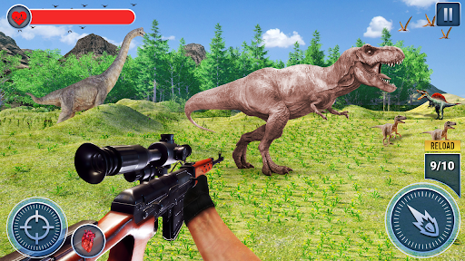 Android application Wild Real Dinosaur Hunter Game screenshort