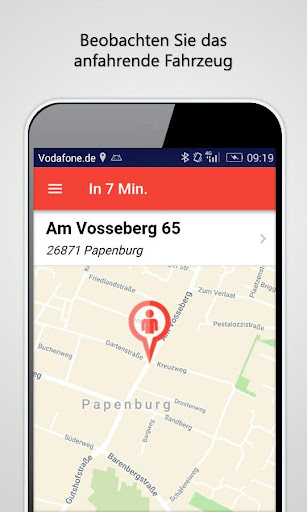 Android application Taxi-Ruf Papenburg screenshort