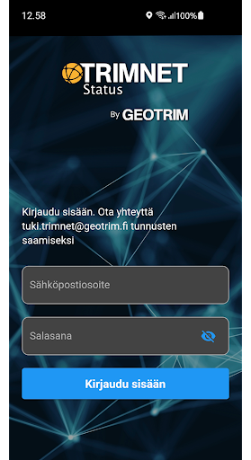 Android application Trimnet Status screenshort