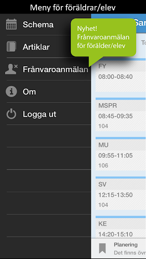 Skola24 MobilApp Screen 2