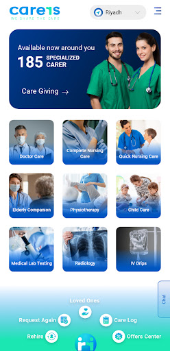 Android application Carers screenshort