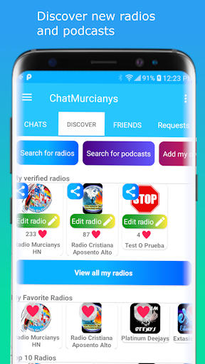 Android application ChatMurcianys screenshort
