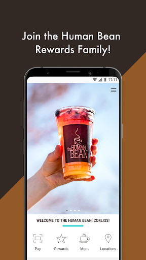 The Human Bean Rewards App screenshot