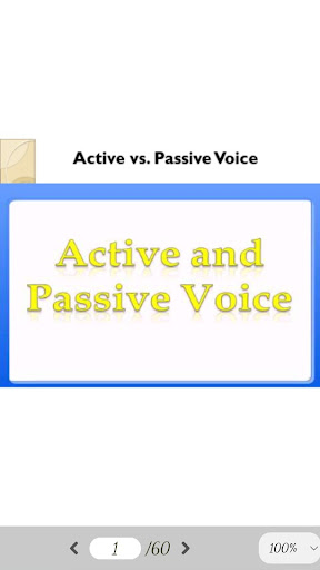Active into Passive Voice